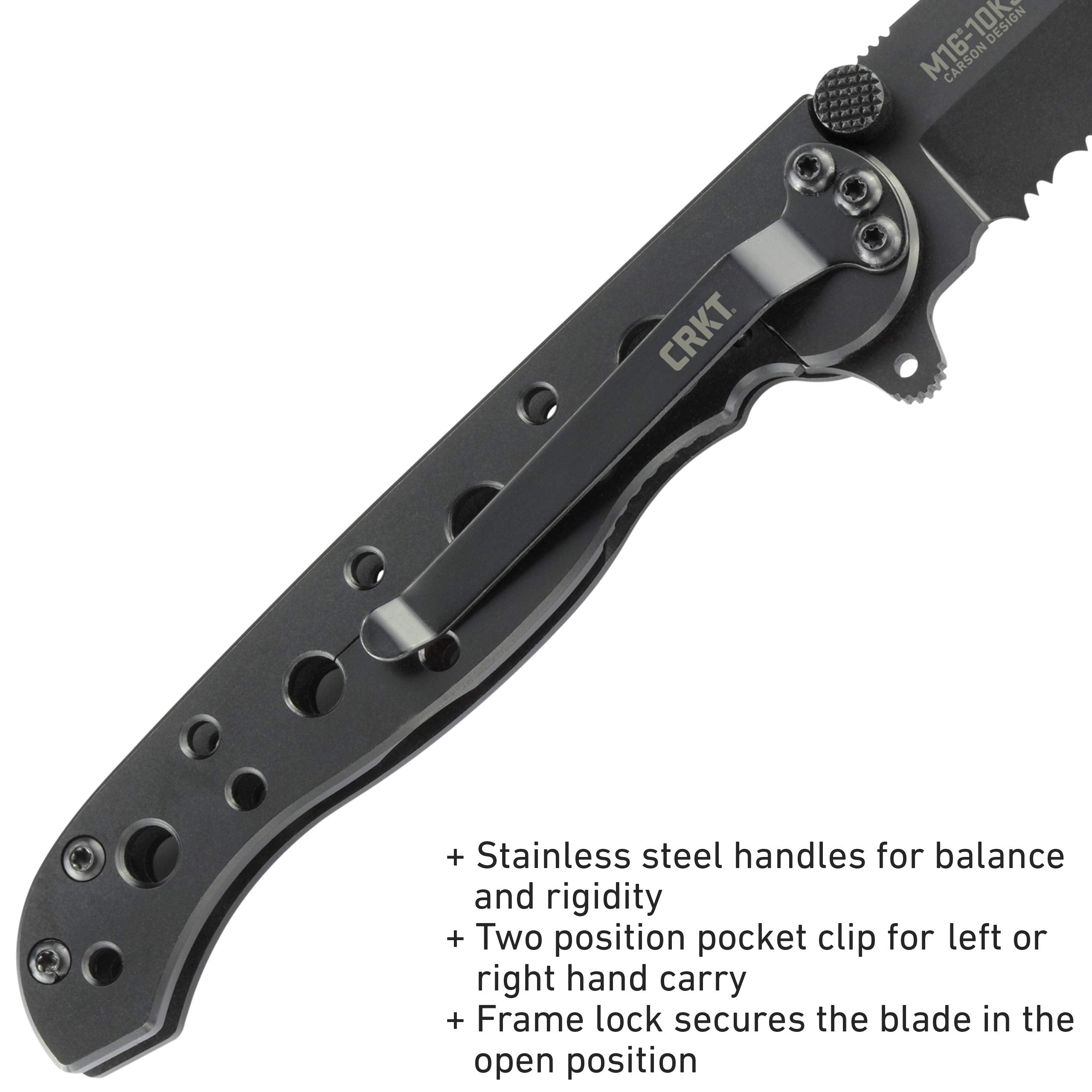 CRKT M16-10KS Carson Flipper for quick blade deployment