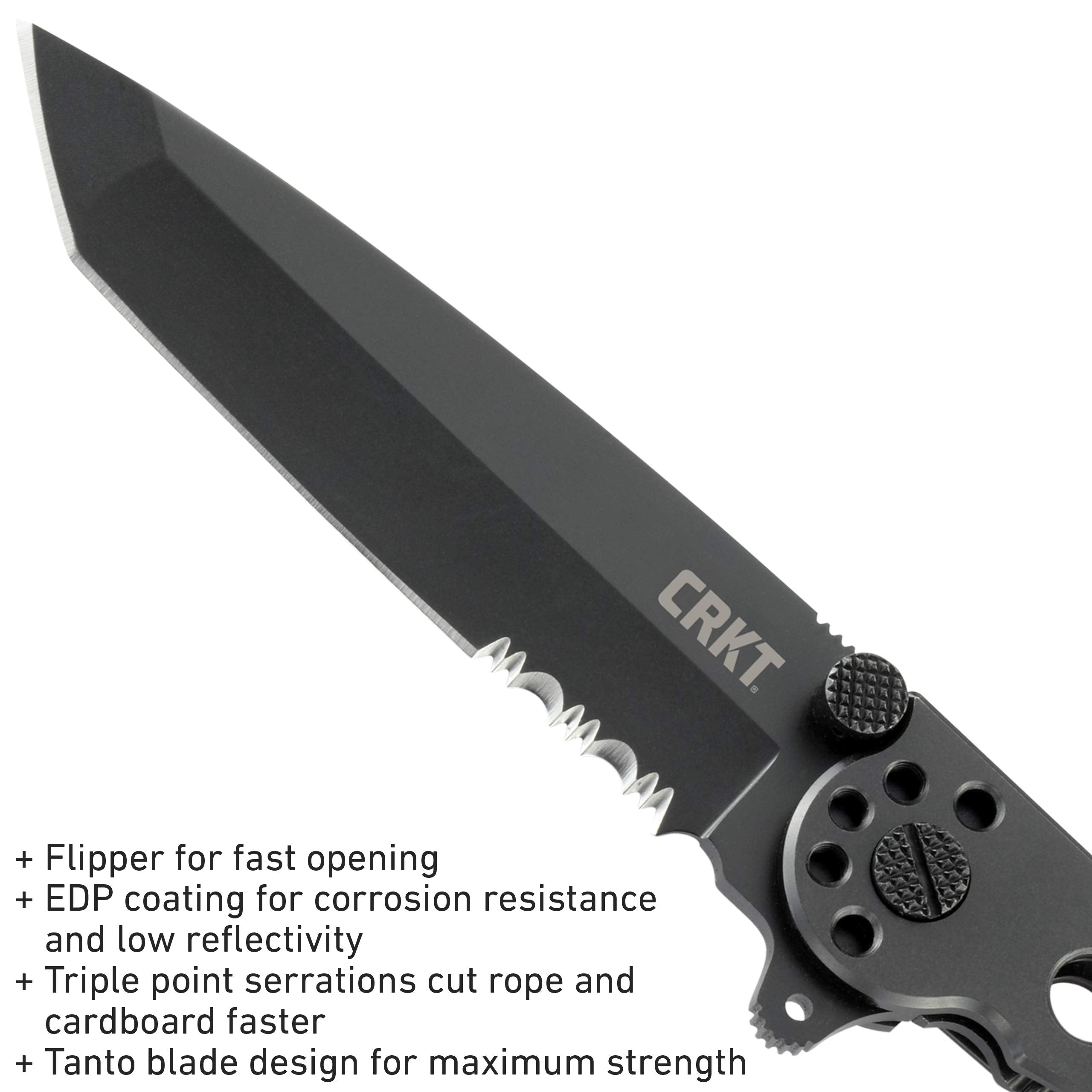 CRKT M16-10KS reversible pocket clip for versatile carry options