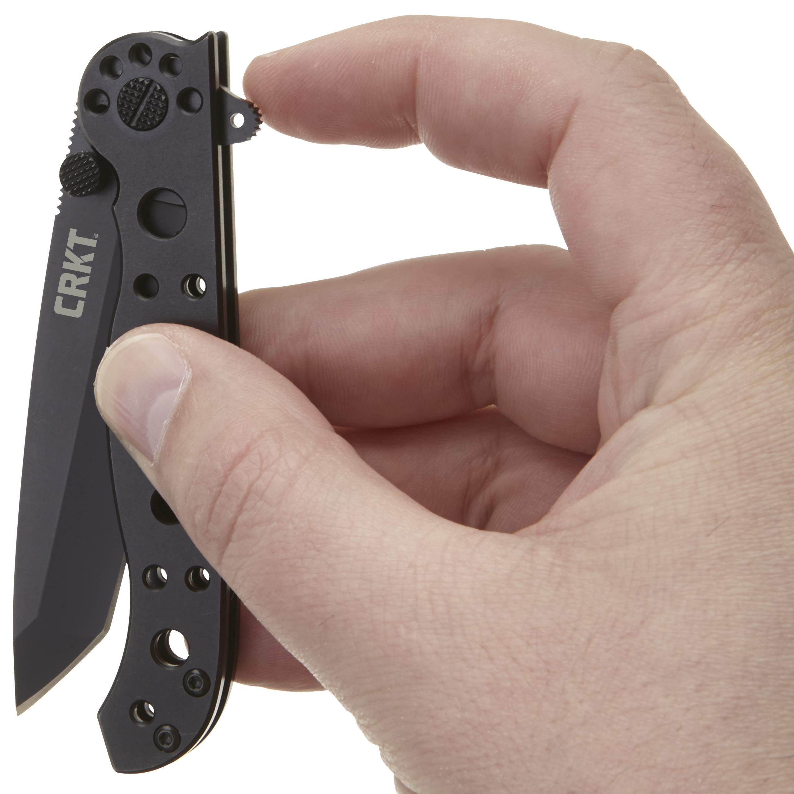 CRKT M16-10KS stainless steel handle for durable, grippy daily use