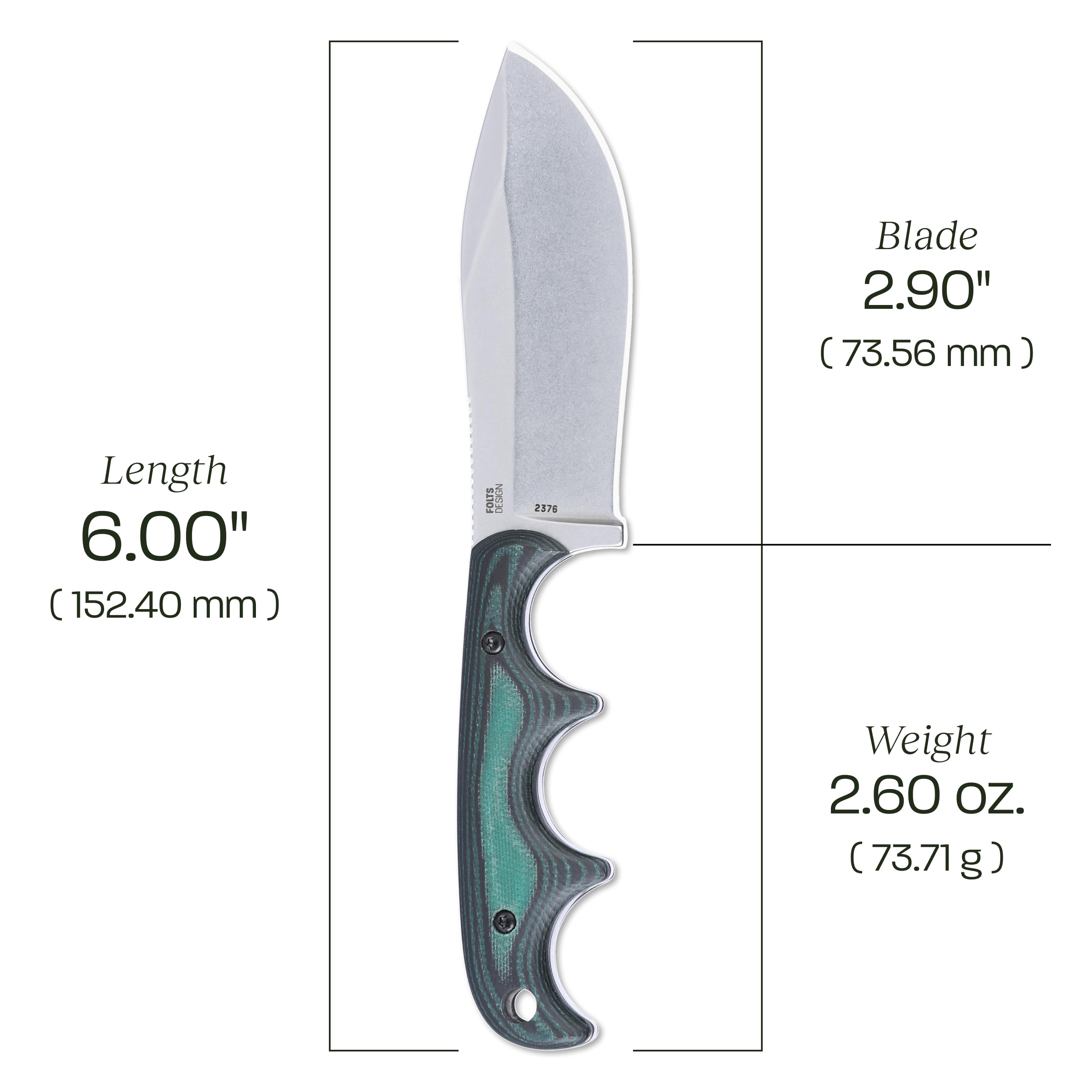 CRKT Nessmuk knife in sheath shows belt loop for quick access