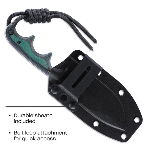 CRKT Nessmuk thermoplastic sheath demonstrates durable mounting options