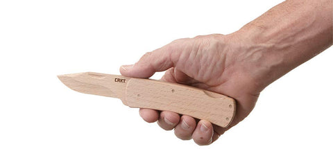 CRKT Nathan's Knife Kit 3-25-inch blade close-up, emphasizing folding knife fundamentals.