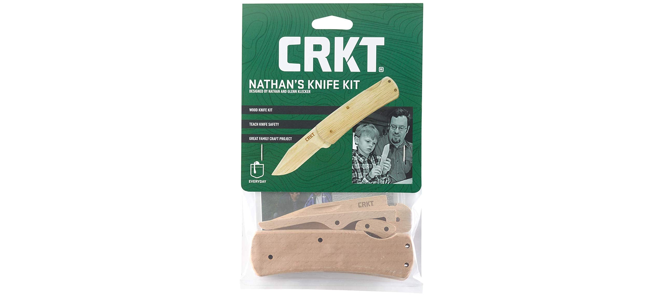 CRKT Nathan's Knife Kit closed with 4-625-inch length, showing compact portability.