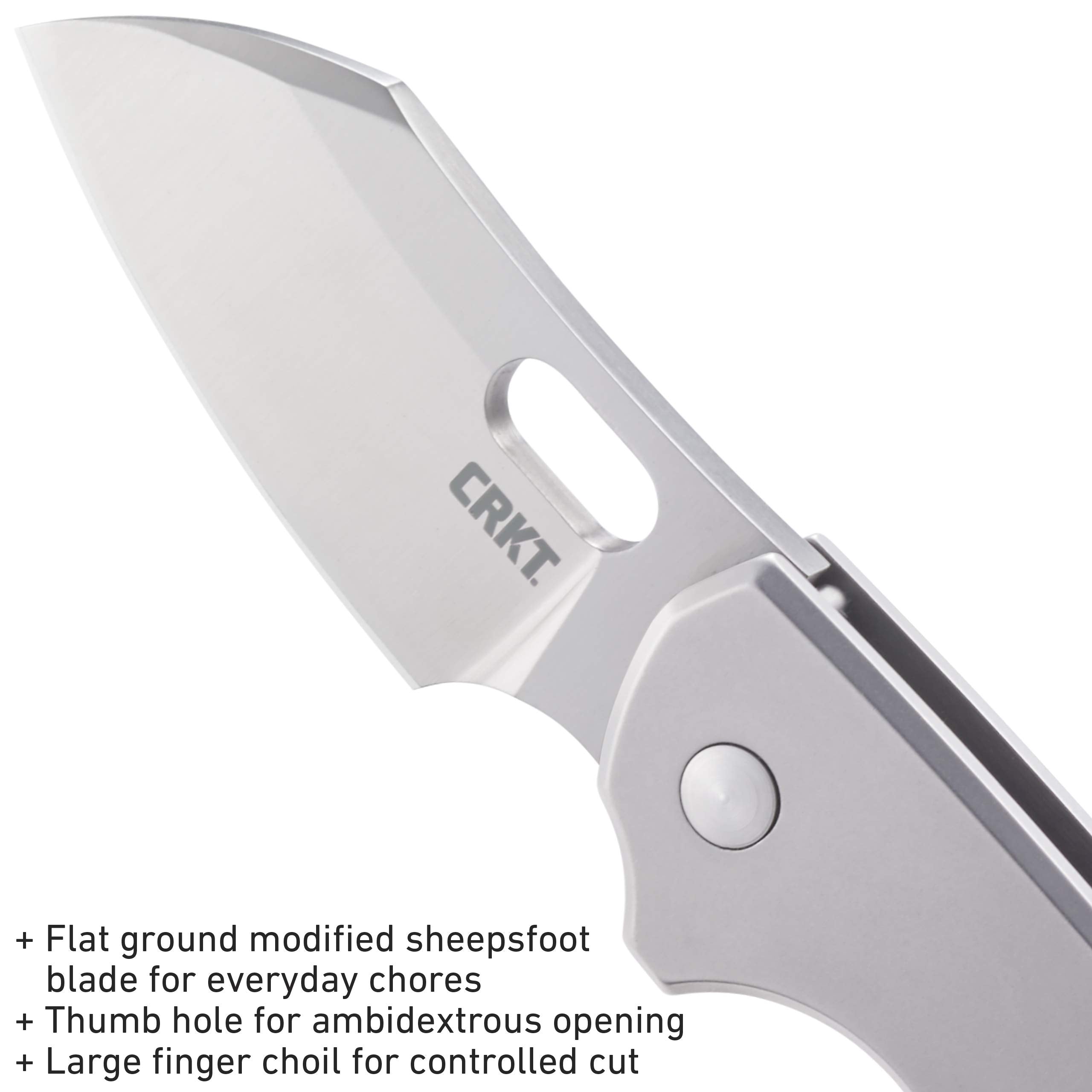 CRKT Pilar frame-lock design ensures secure blade deployment during use.