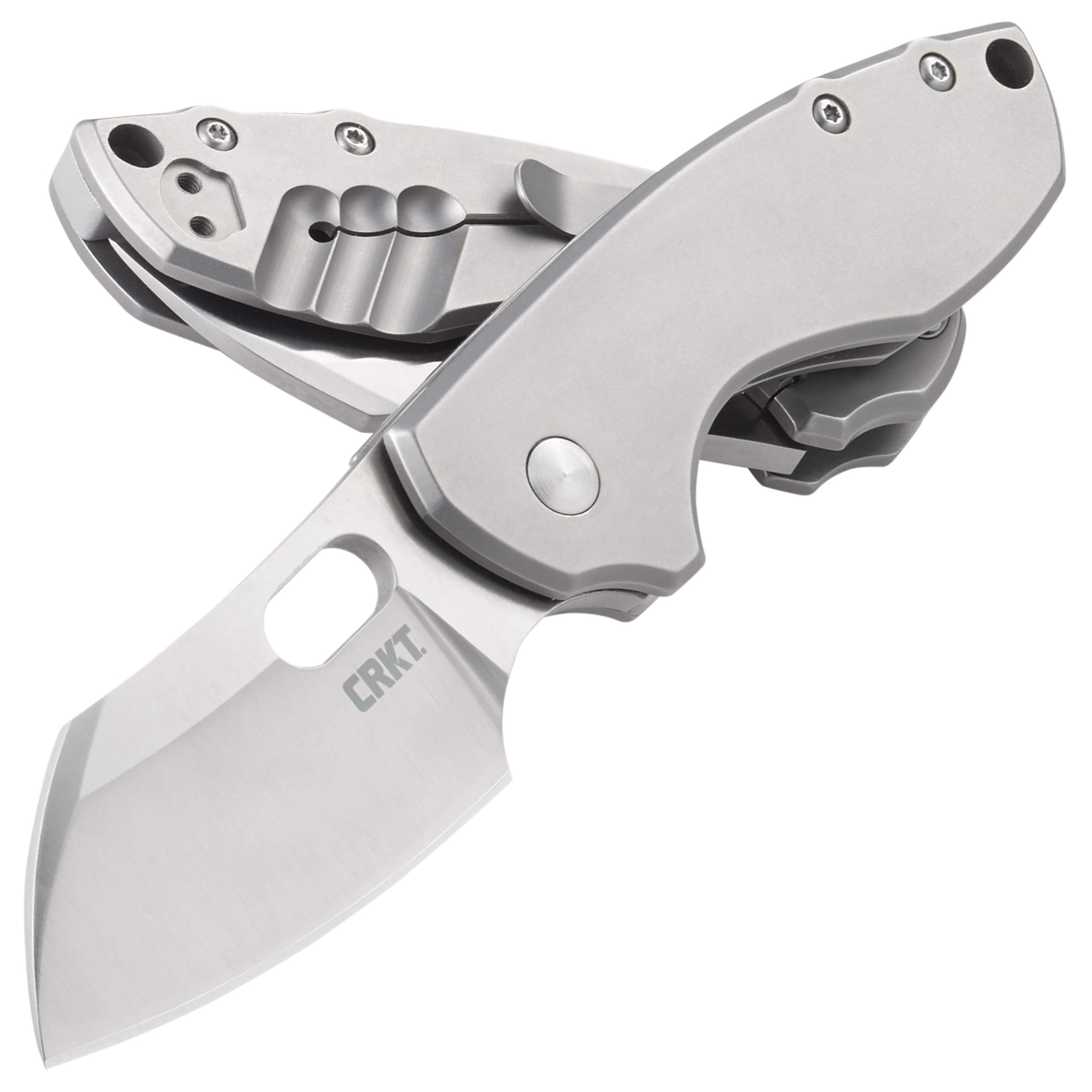 CRKT Pilar thumb-slot opening enables ambidextrous one-handed access.