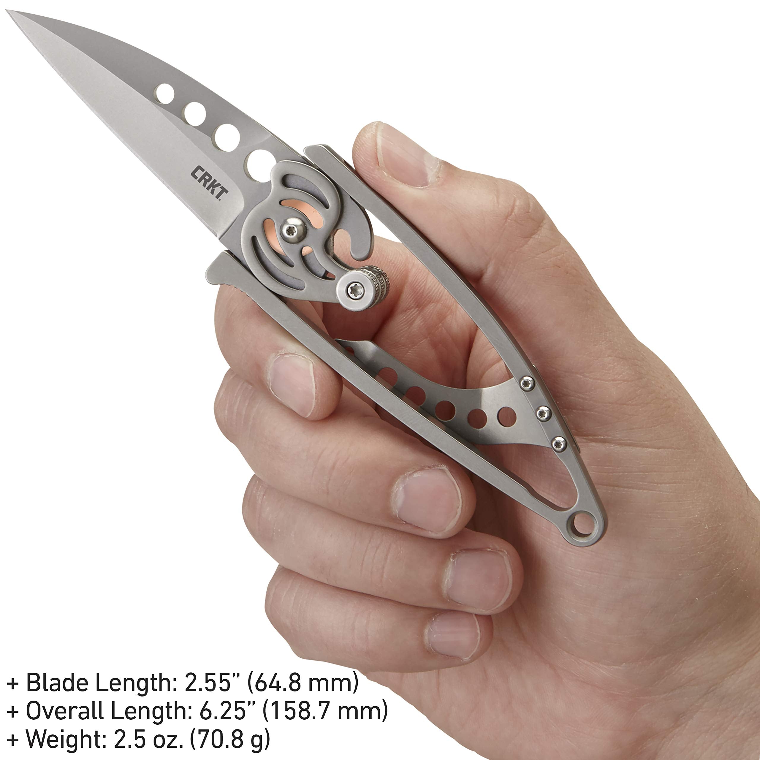 CRKT Snap Lock closed position keeps edge protected when carried.