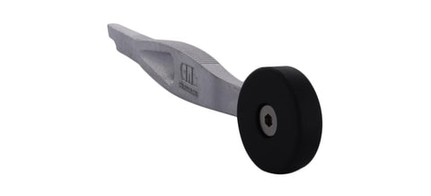 CRL hard coat anodized finish protects the roller against wear