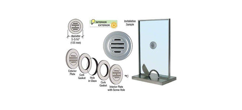 CRL No-Draft Speak-Thru installation kit with gaskets and screws