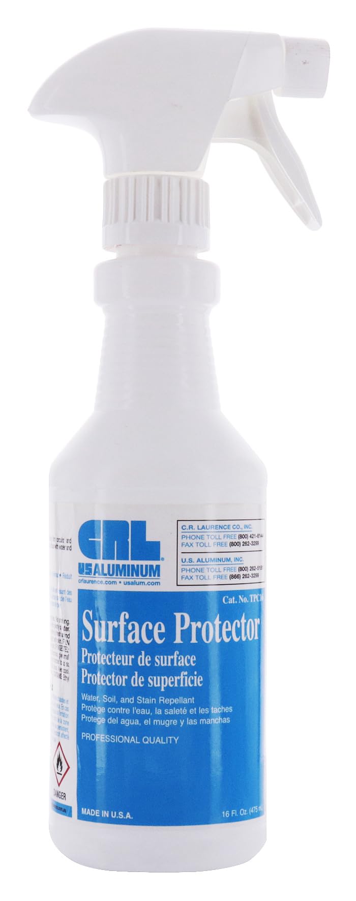 CRL TPC spray-action demonstrates even coating on glass and porcelain surfaces
