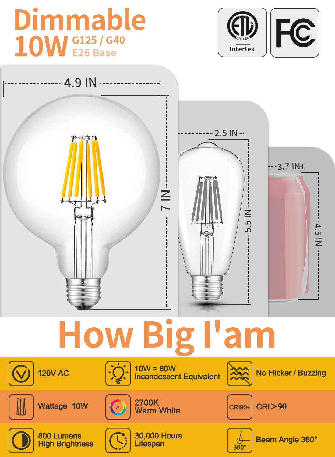 CRLight clear glass globe 2700K for cozy atmosphere in pendant lighting.