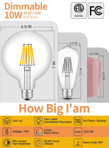CRLight clear glass globe 2700K for cozy atmosphere in pendant lighting.