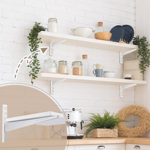 CroBlissful European-design brackets add sleek style to any space.