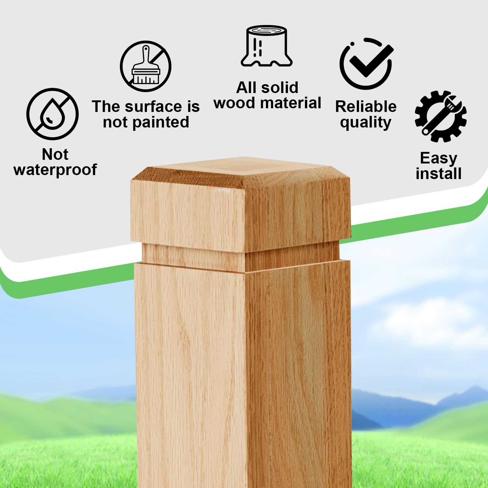 CroBlissful groove notched balusters provide secure rail connections.
