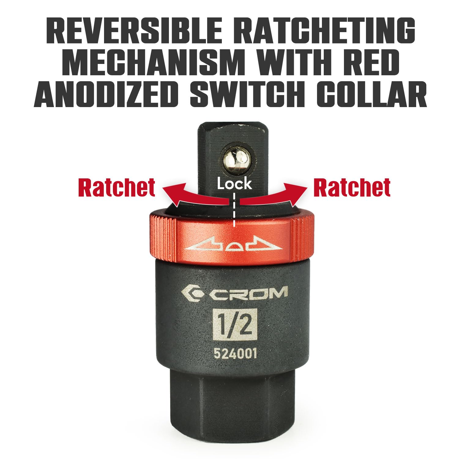 CROM 24-tooth ratchet shows smooth engagement and reliable performance.