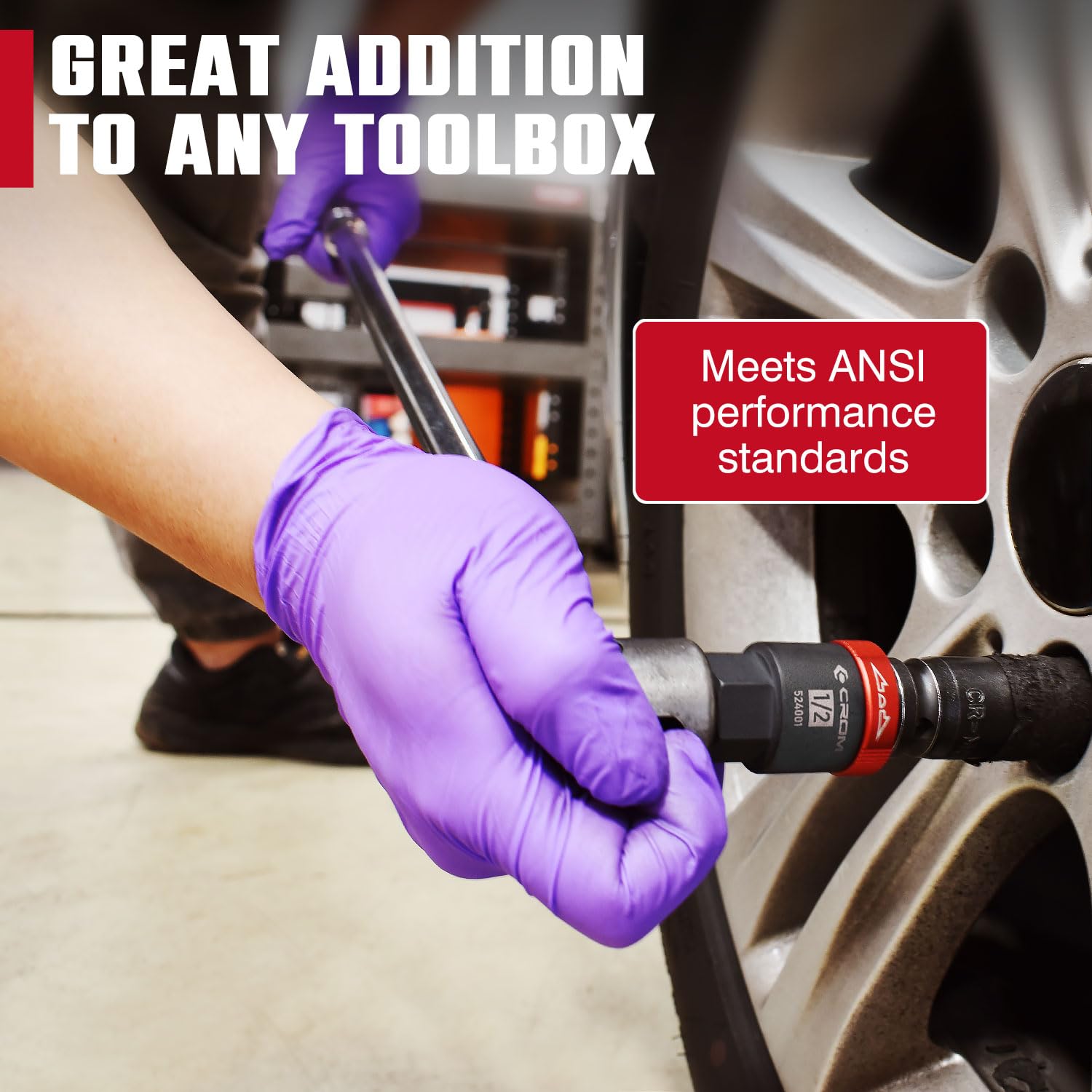 CROM Taiwan-made tool with ANSI-ready durability for rugged use.