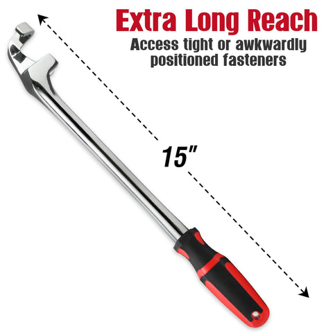 CROM extension fits a variety of common wrenches for versatility