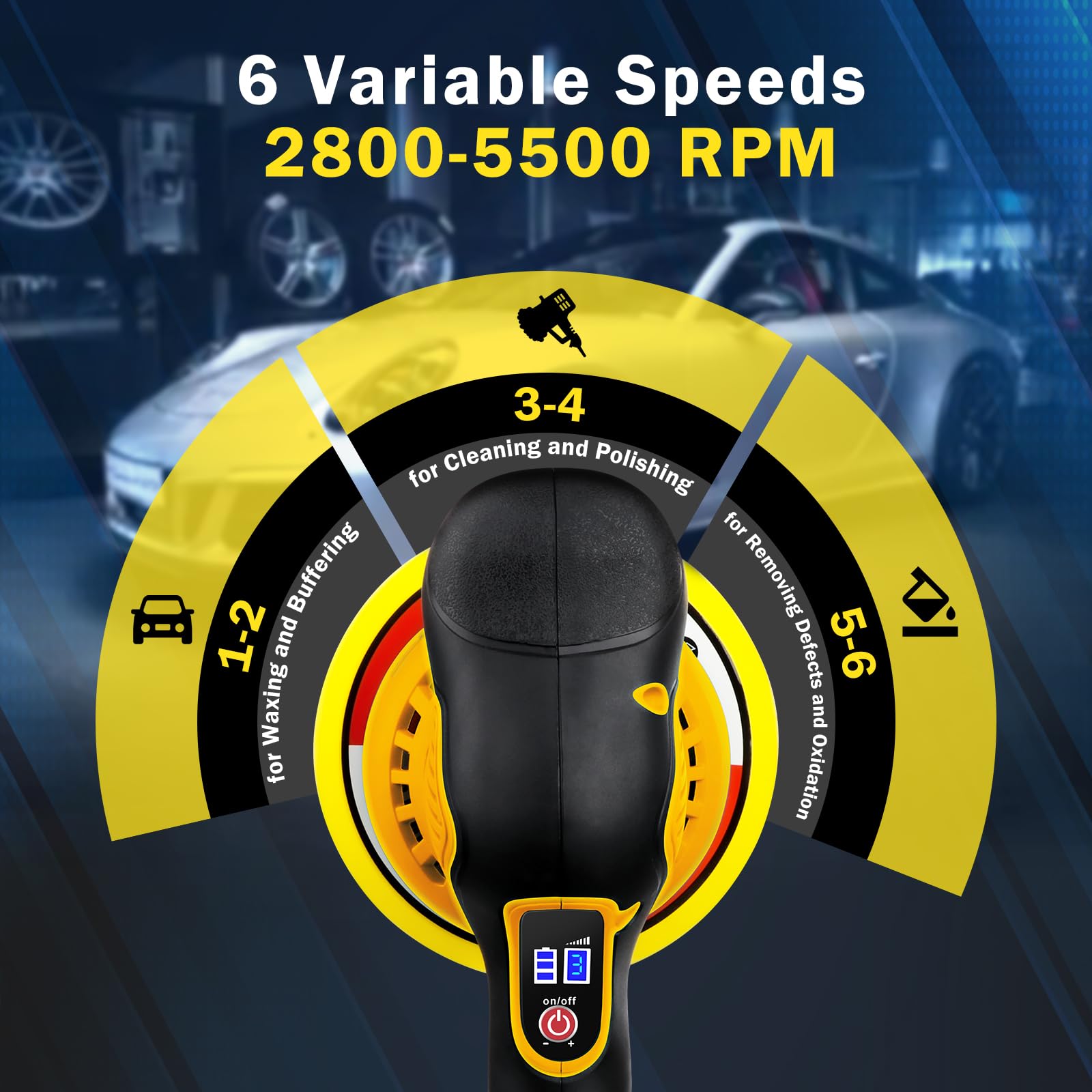 Brushless motor design in the Cropyoyo polisher for longer life.