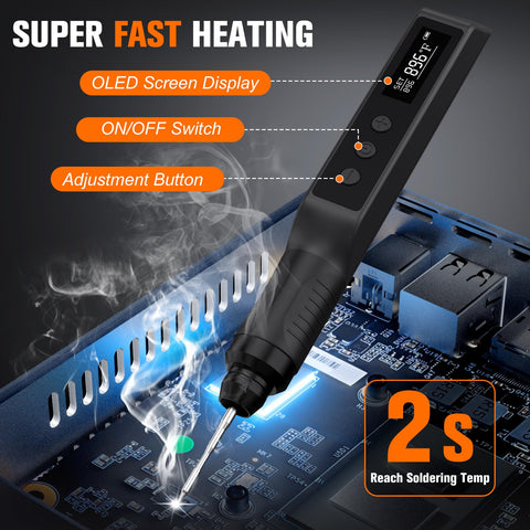 Crtsweker auto sleep mode saves energy and protects the tip