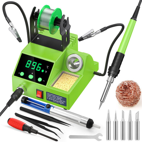 Crtsweker soldering station with digital display for precise temperature control.