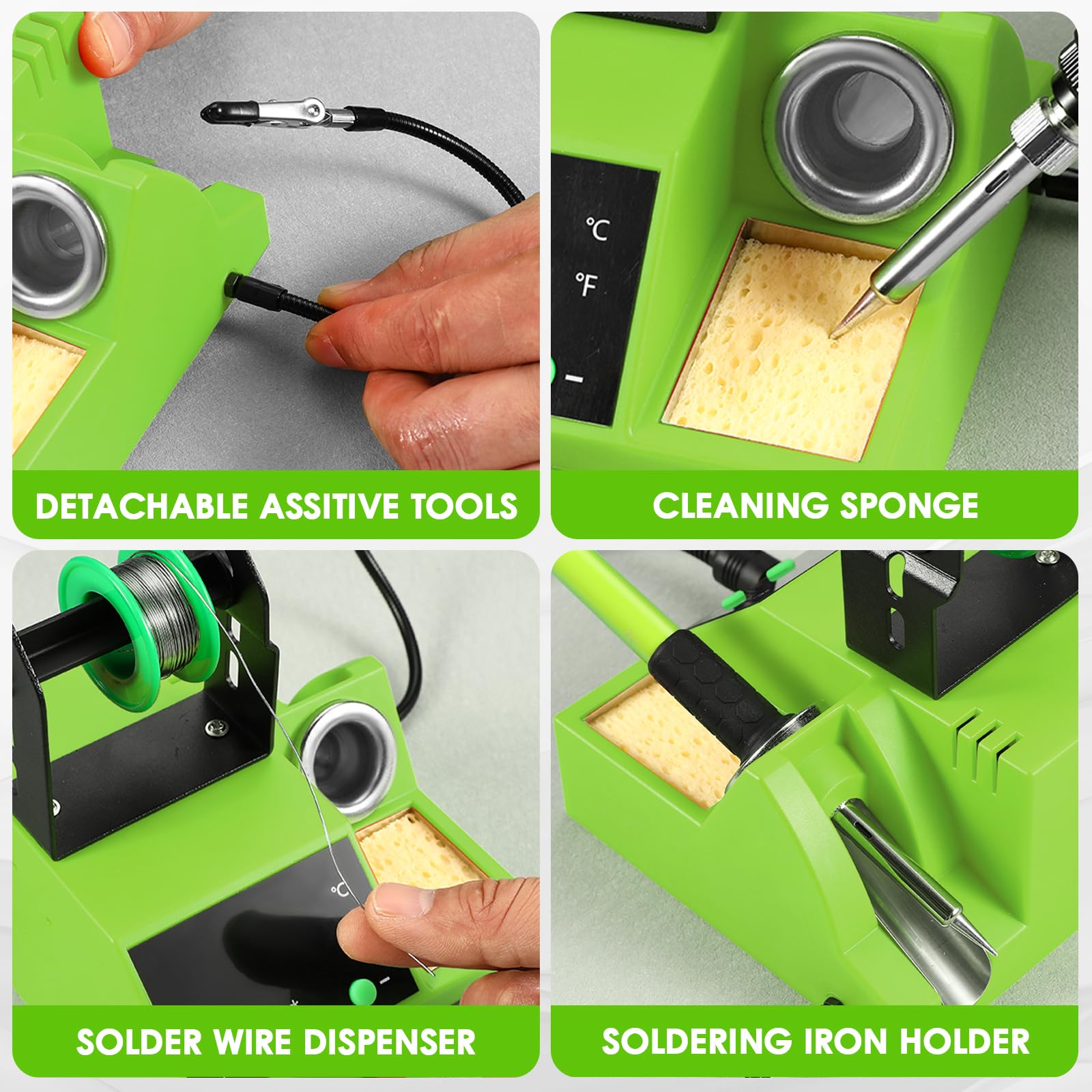 Crtsweker included kit helps beginners and professionals start soldering quickly.