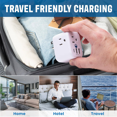 Cruise On USB-A and USB-C ports for versatile charging.