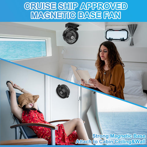 CruiSeaU 360° tilt head directs airflow precisely where needed.