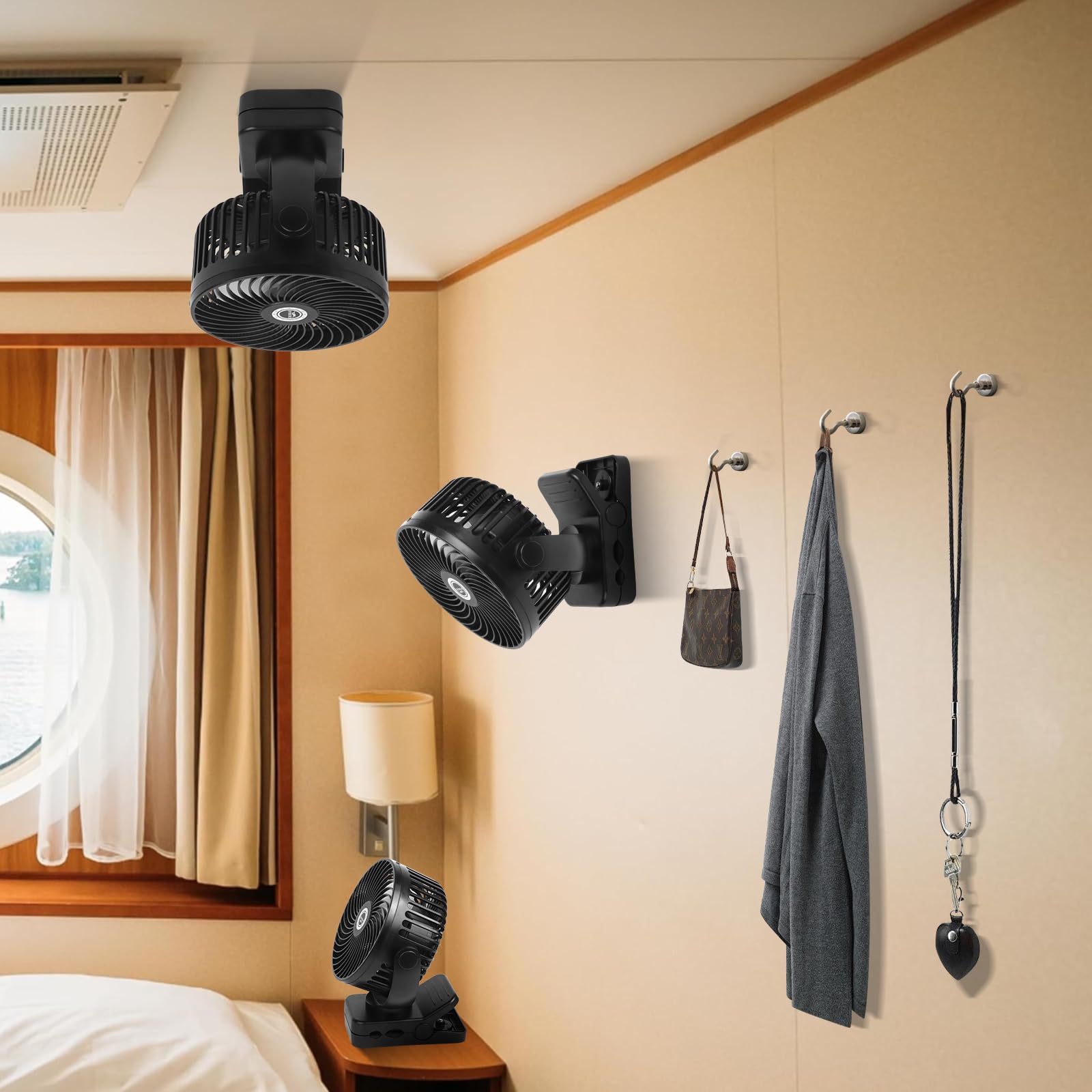 CruiSeaU clip-mount provides versatile cabin placement for flexible use.