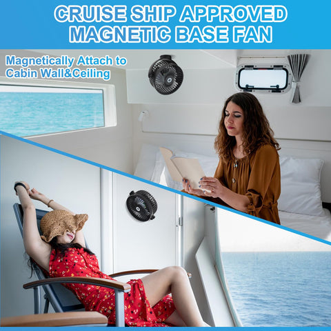 CruiSeaU 8000mAh battery provides long-lasting cooling and power bank capability.
