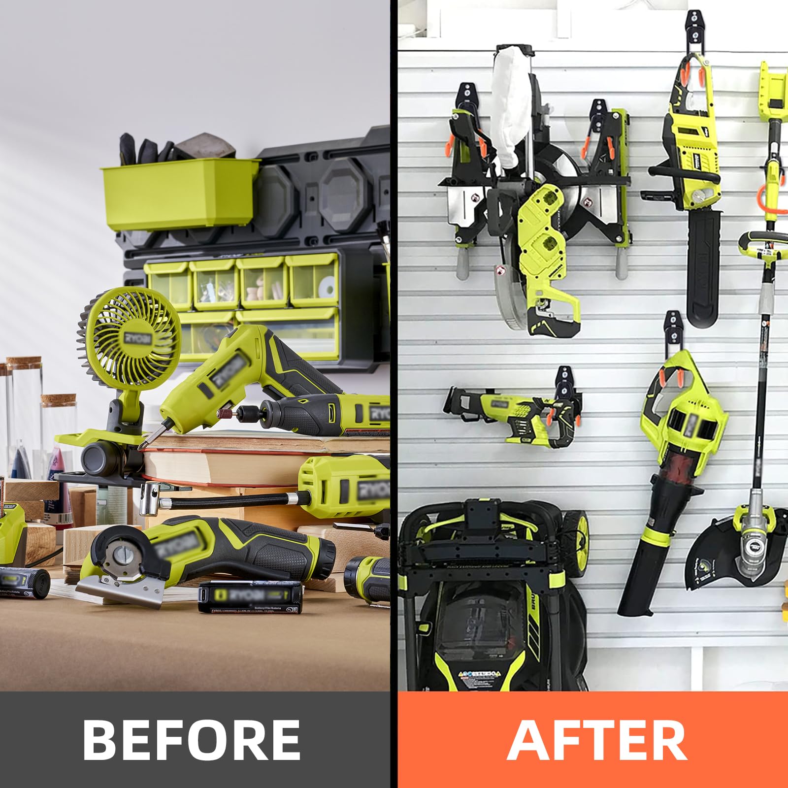 CRXCRC bike and tool hanger, wall-mounted hook, keeps bikes off floor.