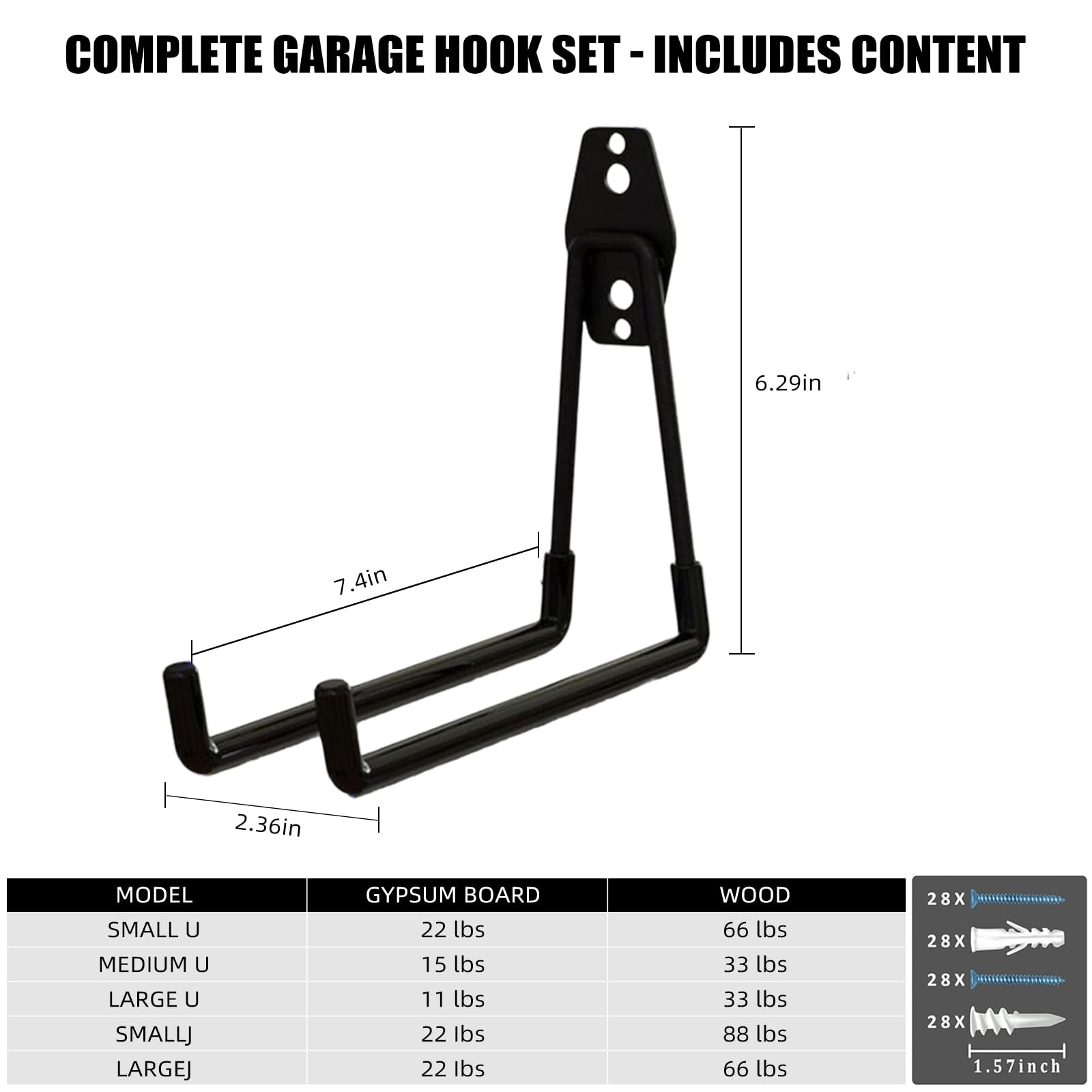 CRXCRC outdoor shed hook, versatile storage for garden gear.