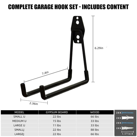 CRXCRC outdoor shed hook, versatile storage for garden gear.