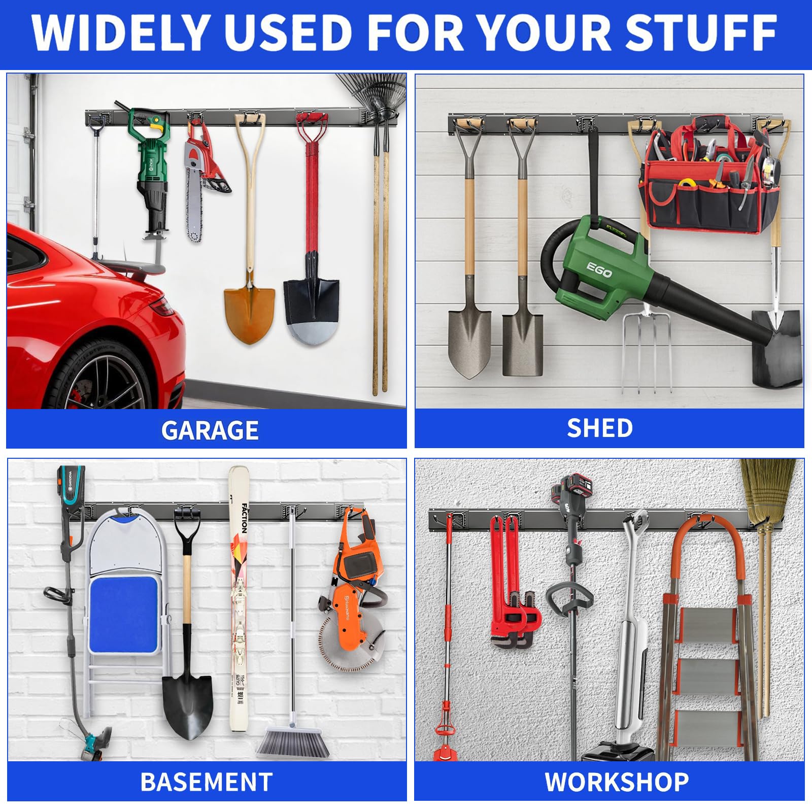 CRXCRC rust-resistant finish on a heavy-duty organizer withstands garage use.