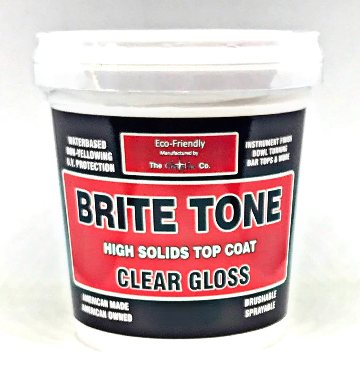 CrystaLac Brite Tone instrument finish provides a crystal-clear, hard protective coat for wood, metal, or plastic.