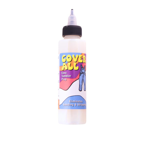 CrystaLac Cover All applied with a brush for even surface adhesion.