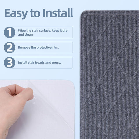 CrystalMX stair treads protect kids, pets, and elders from slips.