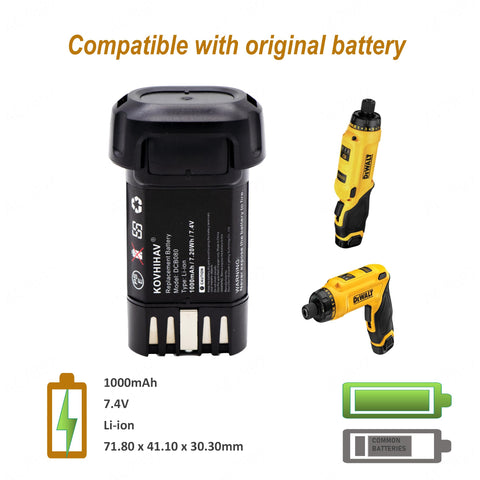 CS BATTERY 8V MAX for DCF682 versatile power supports sanding and drilling tasks.