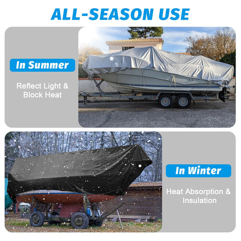 CSCRI black-side all-season tarp absorbs heat for winter insulation