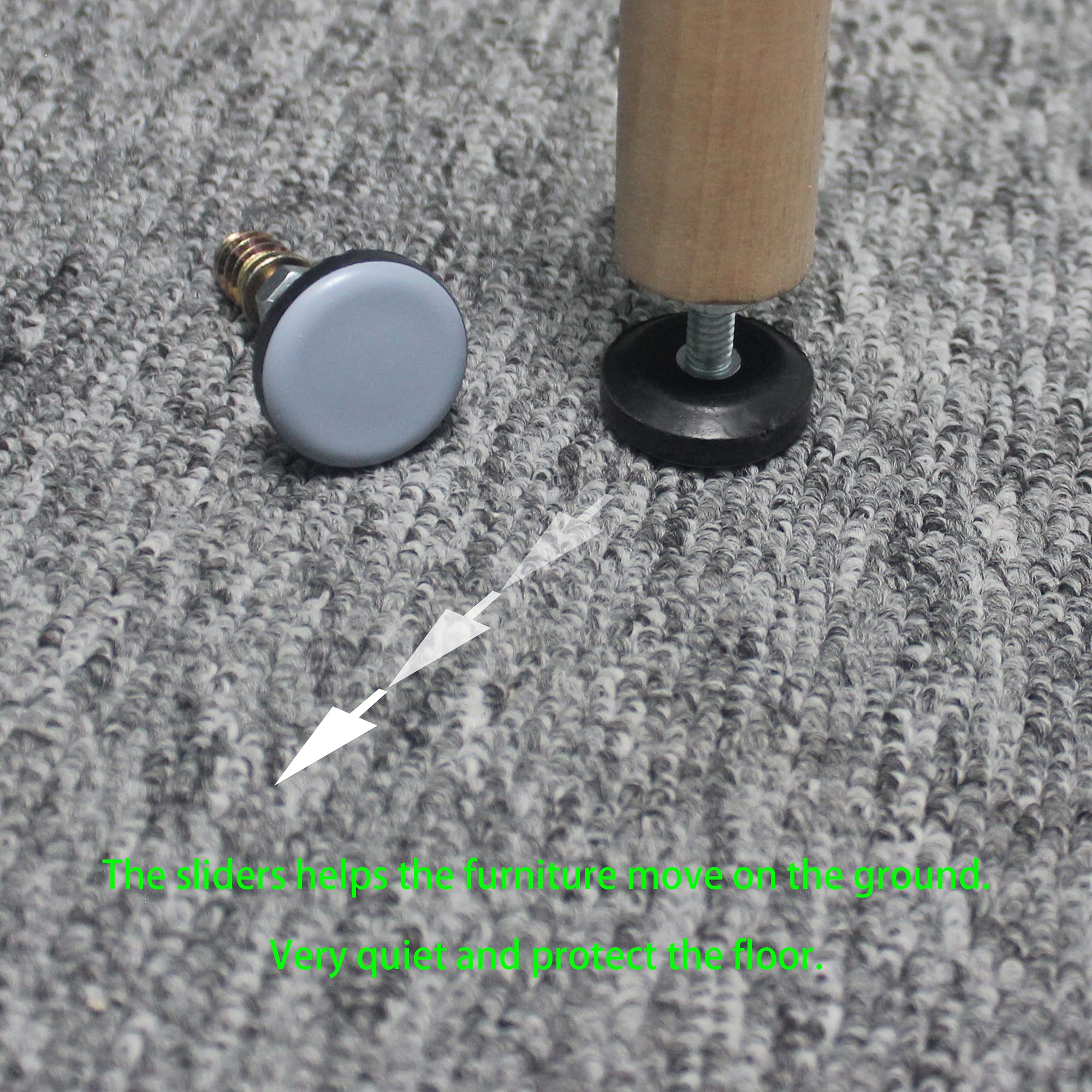 CSFMC adjustable slider range from 3/8 to 1.25 inches for precise leveling.
