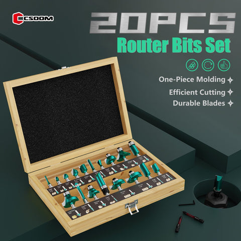 CSOOM mortise-tenon bits offer stable, vibration-reducing performance for accurate joinery.