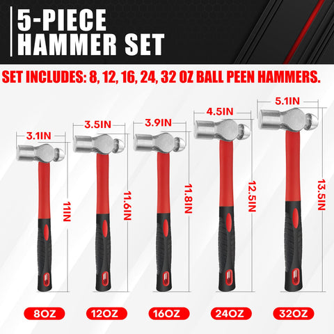 C&T 12oz ball peen hammer ideal for rivets and small denting jobs.