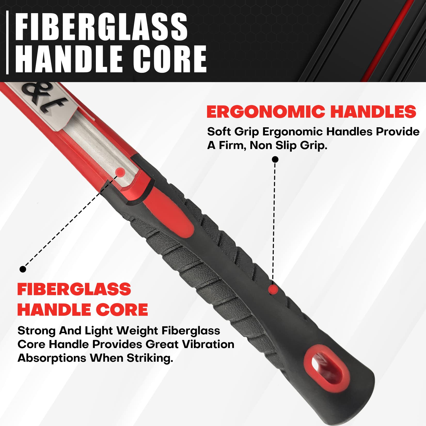 C&T 32oz ball peen hammer delivers heavy-duty force for substantial metal fabrication.