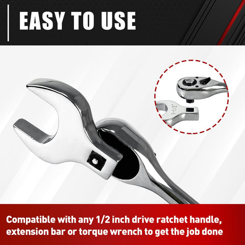 C&T crowfoot wrench 2 inch for larger fasteners.