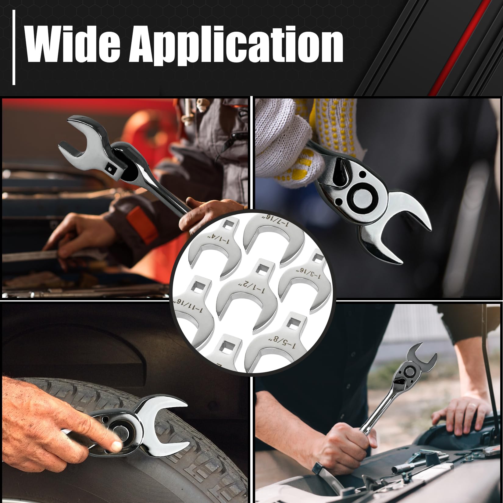 C&T crowfoot wrenches enable wide application in workshops.
