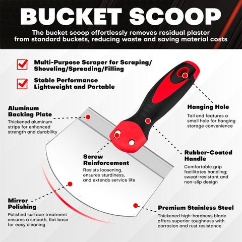 C&T 8-in-1 painter scraper for multi-task cleaning and prep.