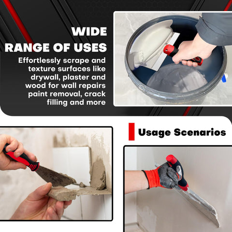 C&T drywall tools set—durable stainless blades and ergonomic handles for daily use.
