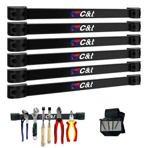 C&T magnetic tool holder strip package included for quick setup