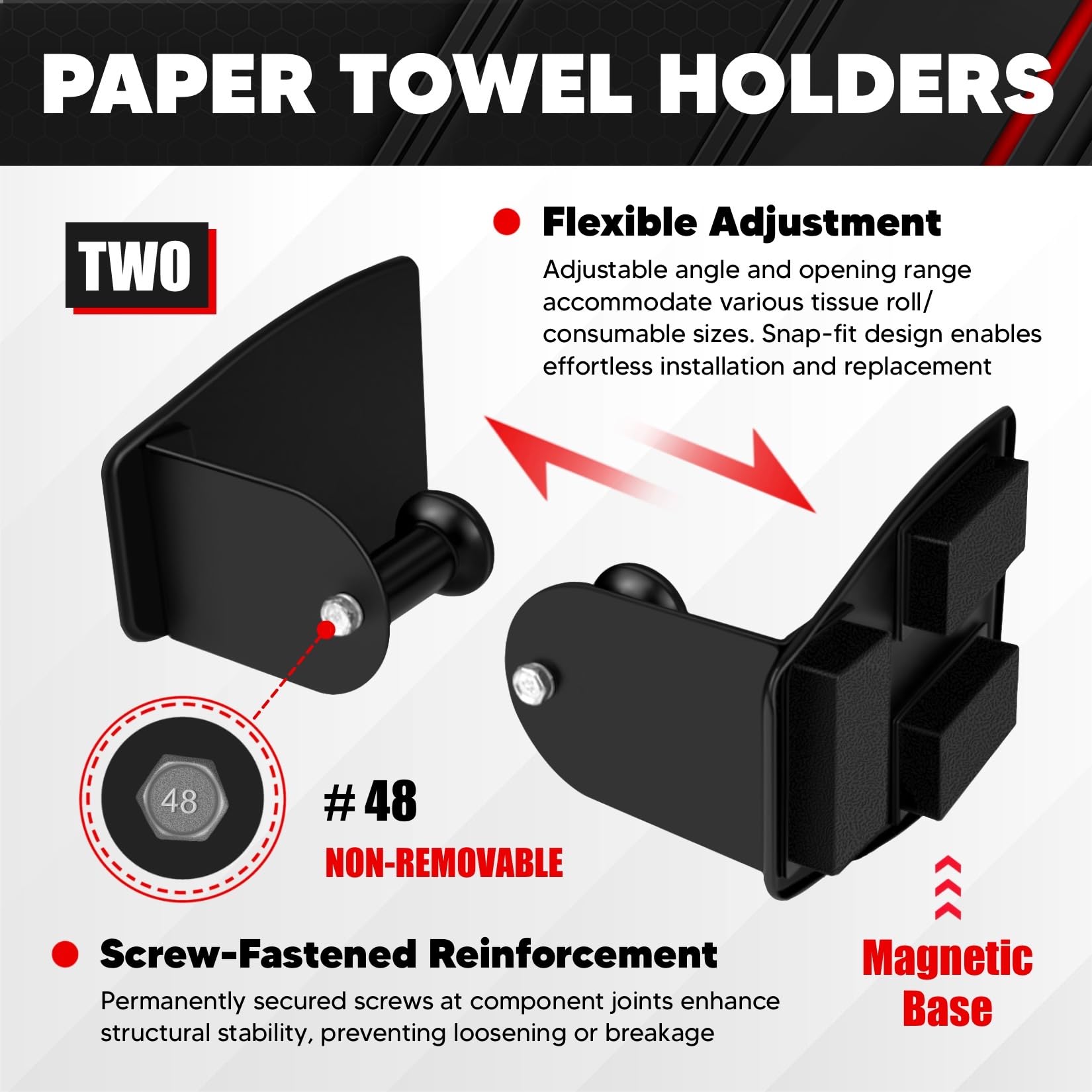 C&amp;T second paper towel holder on toolbox for versatile cleanup.