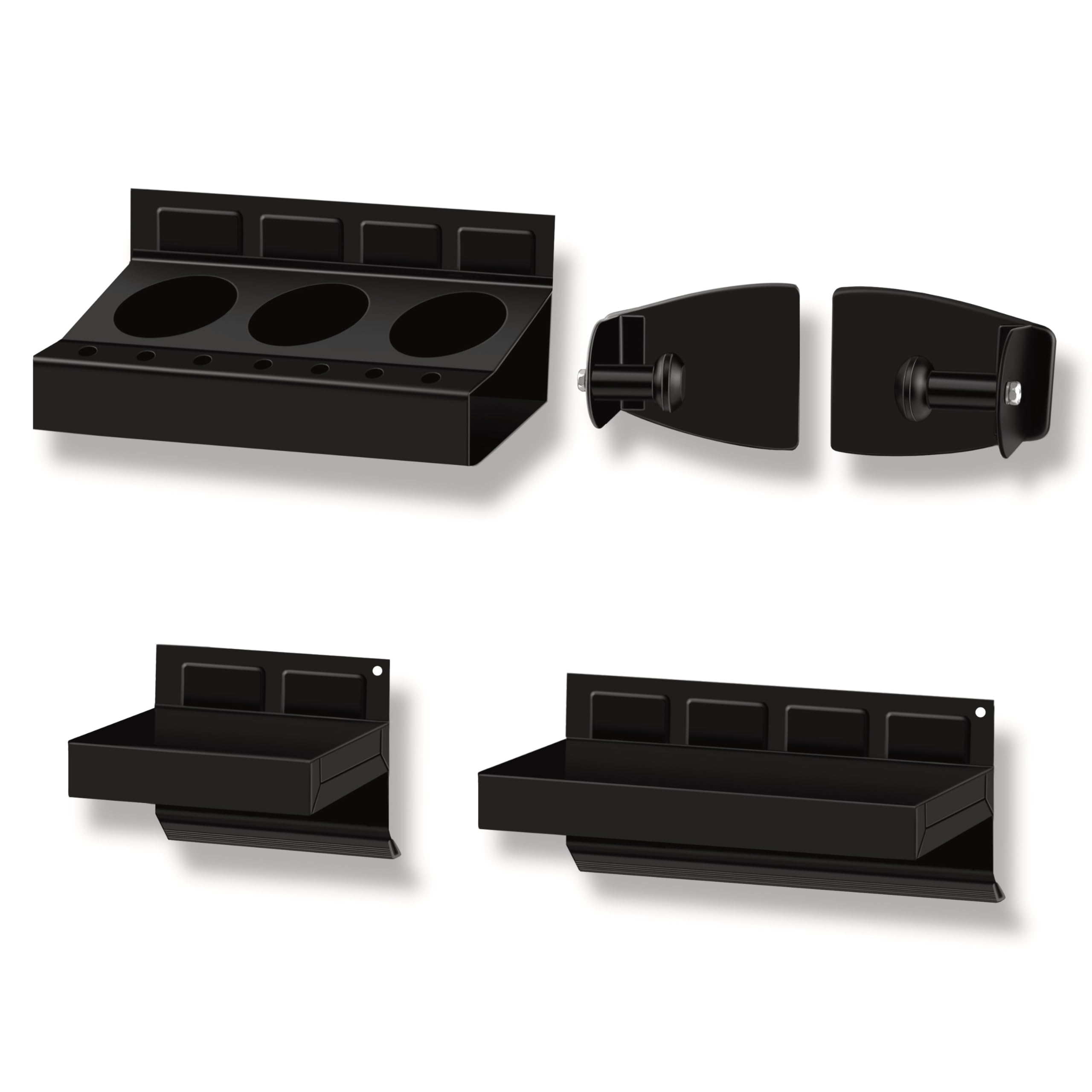 C&amp;T magnetic toolbox 6-inch tray attached to metal surface for quick access.