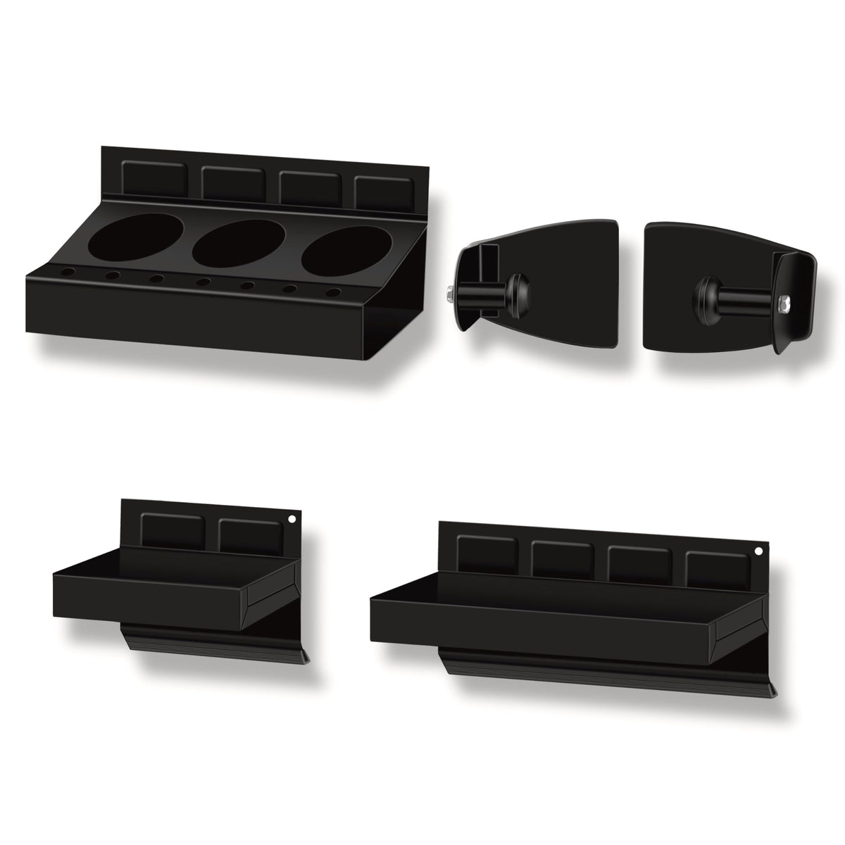 C&amp;T magnetic toolbox 6-inch tray attached to metal surface for quick access.