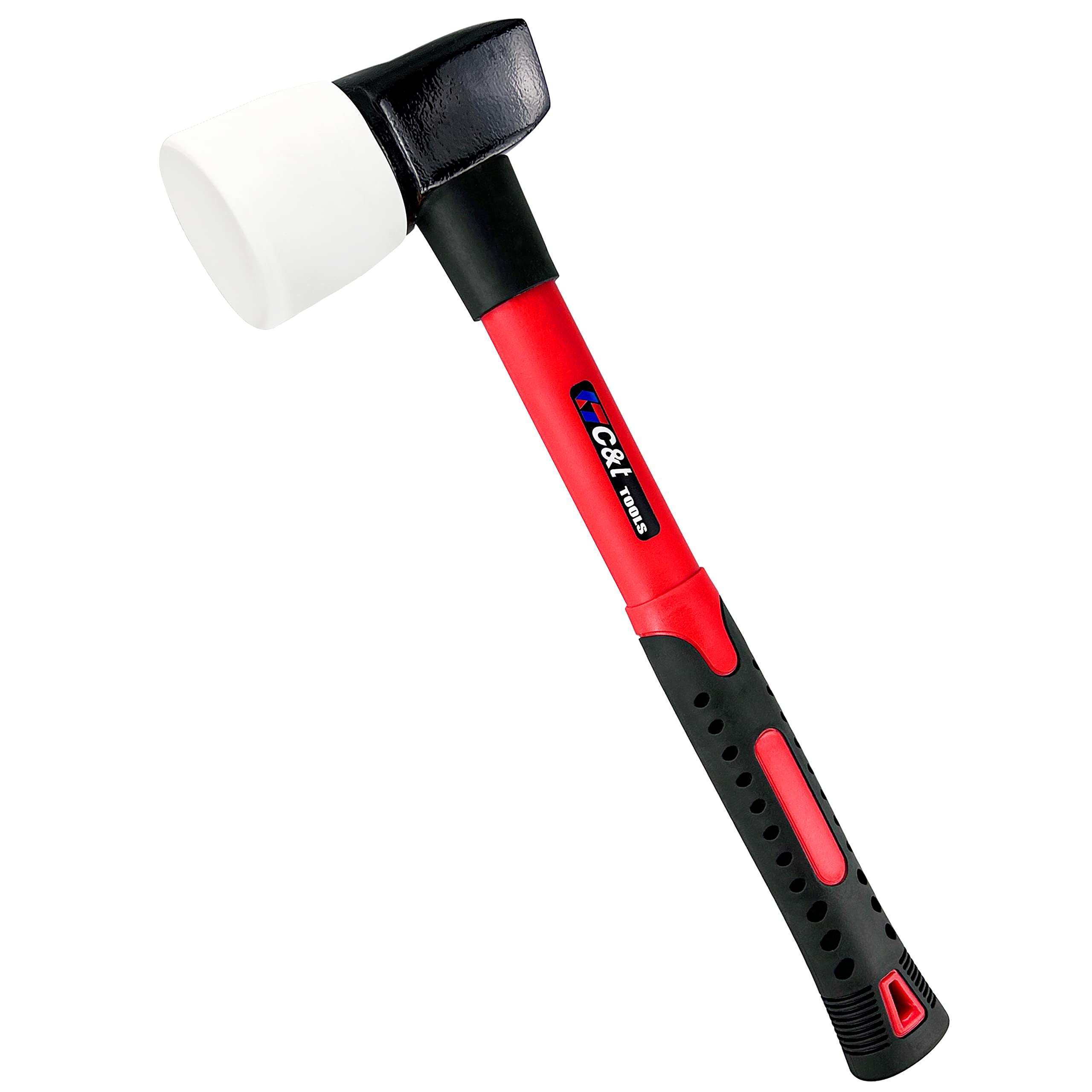 C&T white rubber flooring mallet with replaceable head for careful flooring work